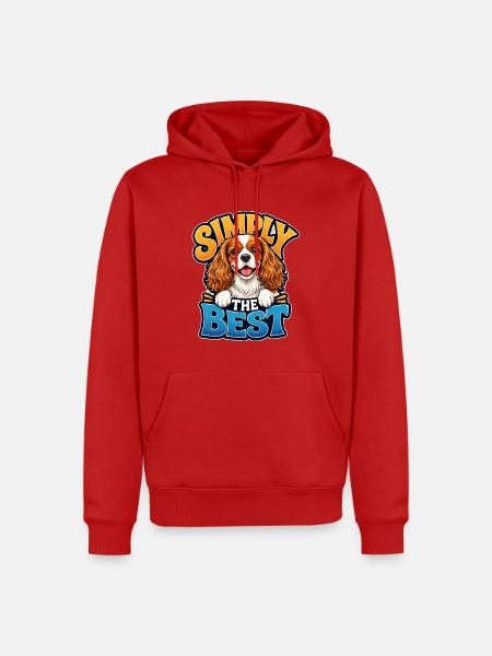 Kavallerier King Charles Spaniel - Männer Premium Bio Hoodie - Rot