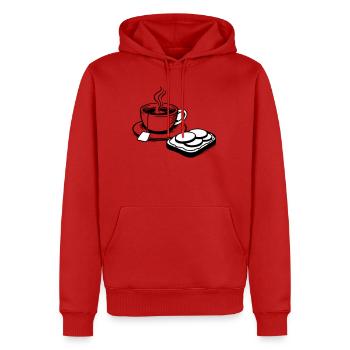 Coupe - Sweat à capuche Premium bio Homme - rouge - Devant - Nico (187cm)