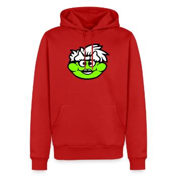 Frosch Frau Hübsch Kröte Lustig Weiblich Mädchen - Männer Premium Bio Hoodie - Rot - Vorne - Nico (187cm)