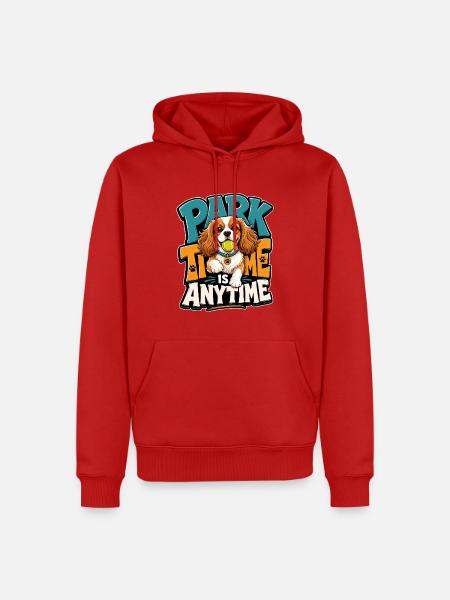 Kavallerier King Charles Spaniel - Männer Premium Bio Hoodie - Rot