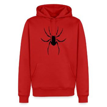 Spinne Vektorgrafik - Männer Premium Bio Hoodie - Rot - Vorne - Nico (187cm)
