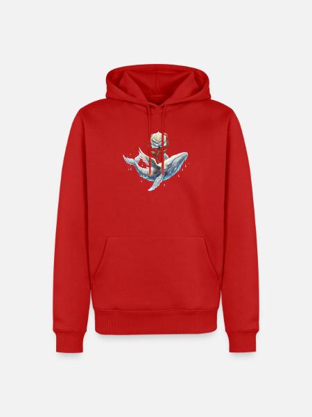 Himmlische Liebe - Männer Premium Bio Hoodie - Rot
