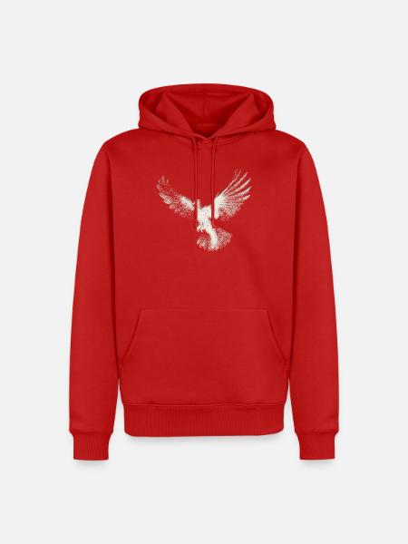 Taube | Heilig-Geist-Hemd | Christliches Symbol - Männer Premium Bio Hoodie - Rot