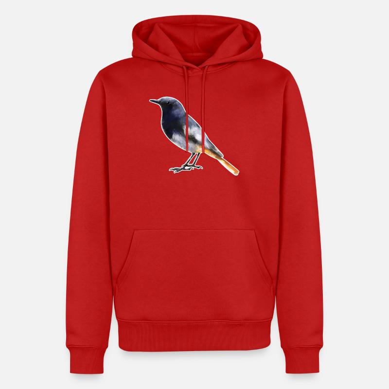 Redstart.1 - Sweat à capuche Premium bio Homme - rouge
