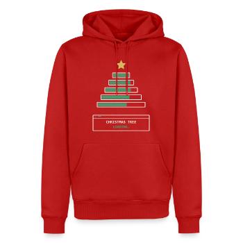 Christmas Tree Loading - Männer Premium Bio Hoodie - Rot - Vorne - Nico (187cm)