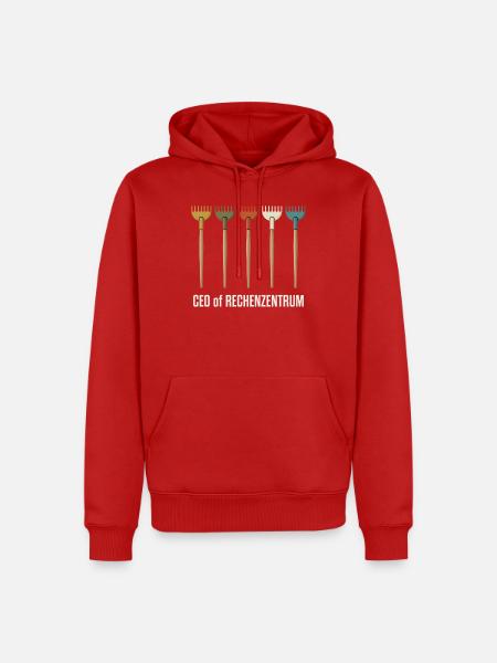 CEO of Rechenzentrum Gärtner - Männer Premium Bio Hoodie - Rot