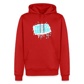 Le meilleur papa de tous les temps Cool Love - Sweat à capuche Premium bio Homme - rouge - Devant - Nico (187cm)