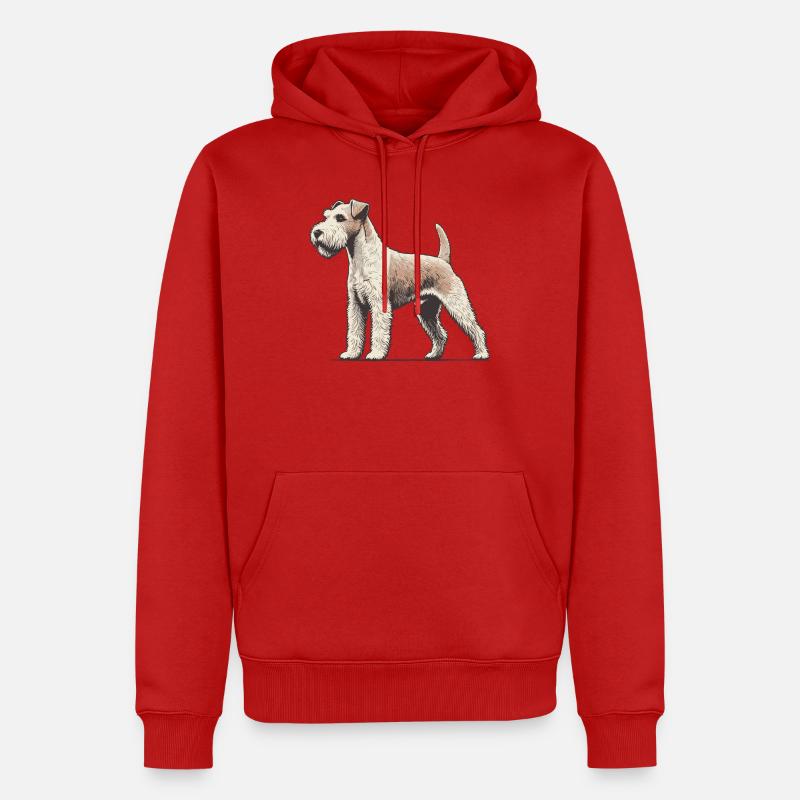 Terrier - Sweat à capuche Premium bio Homme - rouge