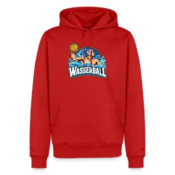 Wassersportheld Wasserball - Männer Premium Bio Hoodie - Rot - Vorne - Nico (187cm)