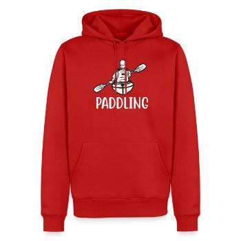 kajak paddeln paddling kanu paddel boot - Männer Premium Bio Hoodie - Rot - Vorne - Nico (187cm)
