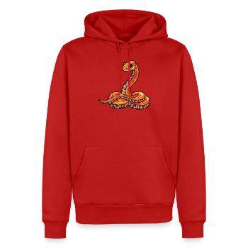Serpent de maïs serpent de maïs cadeau serpent - Sweat à capuche Premium bio Homme - rouge - Devant - Nico (187cm)