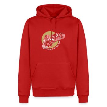 Falconry Sky Ornithologist Eagle Falcon Falcon Ra - Men’s Premium Organic Hoodie - red - Front - Nico (187cm)