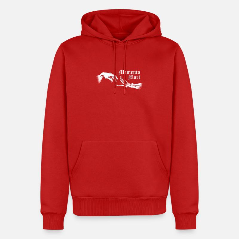 Memento Mori - Sweat à capuche Premium bio Homme - rouge