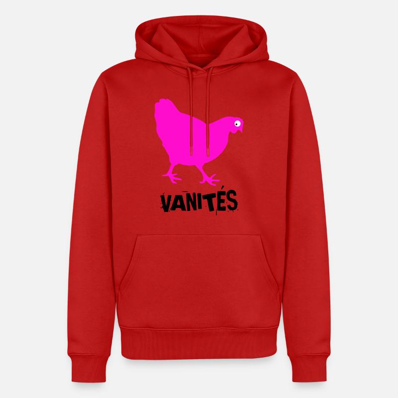 EINBILDUNGEN - Männer Premium Bio Hoodie - Rot