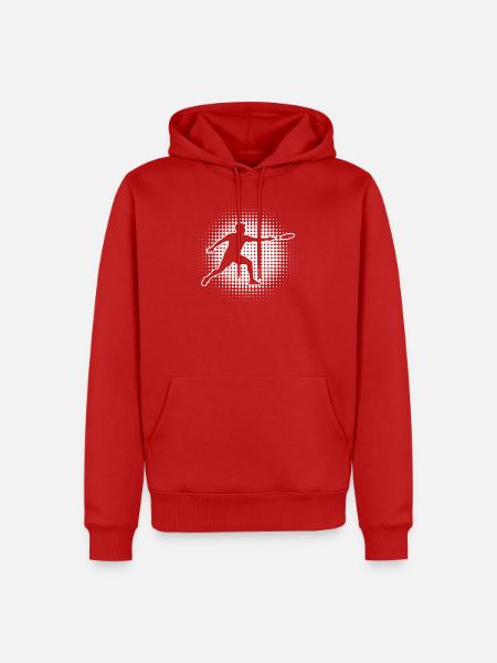 Frisbee Golf Geschenkidee für ein Ultimate-Spieler - Männer Premium Bio Hoodie - Rot