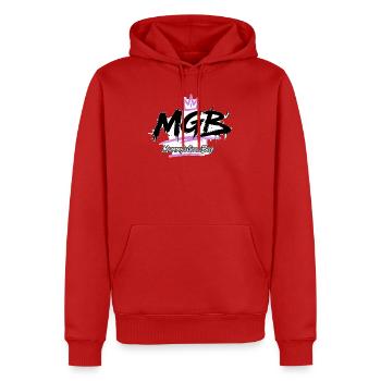 MGB – Le bon garçon de maman - Sweat à capuche Premium bio Homme - rouge - Devant - Nico (187cm)
