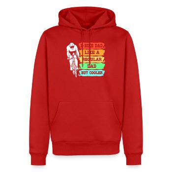 E-Bike EBike E Bike - Männer Premium Bio Hoodie - Rot - Vorne - Nico (187cm)