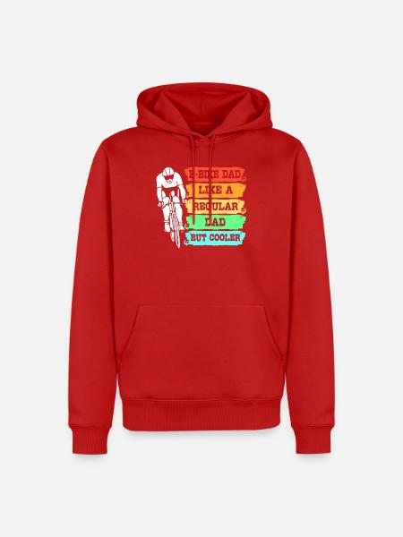 E-Bike EBike E Bike - Männer Premium Bio Hoodie - Rot