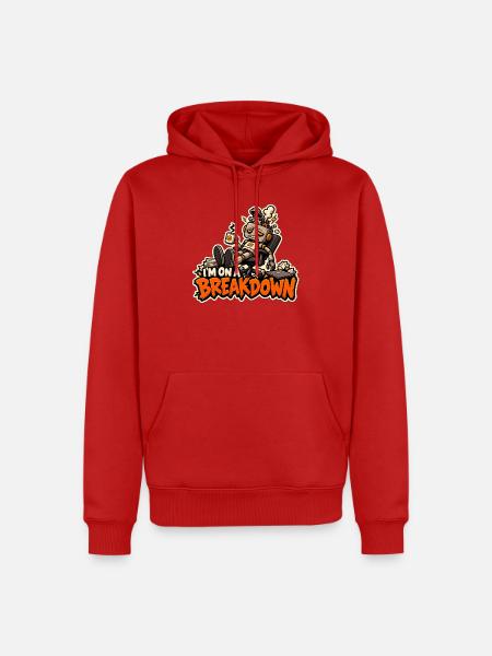 Ich habe einen Zusammenbruch - Männer Premium Bio Hoodie - Rot
