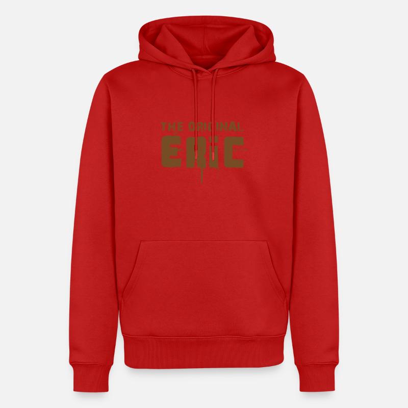 Eric T-Shirt - Sweat à capuche Premium bio Homme - rouge