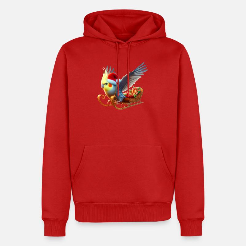 Nymphe de Noël (02) - Sweat à capuche Premium bio Homme - rouge
