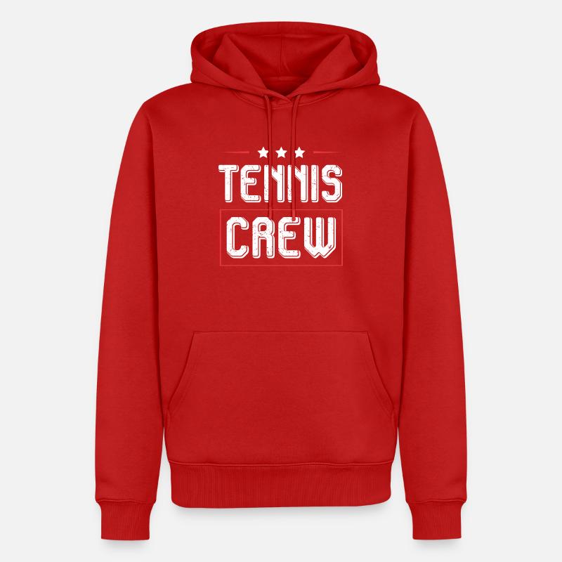 Équipe de tennis - Sweat à capuche Premium bio Homme - rouge