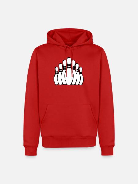 Skittles Bowling Pins Skittles - Men’s Premium Organic Hoodie - red