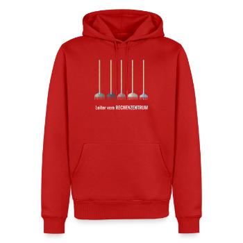 Programmierer 6 Stages of debugging - Männer Premium Bio Hoodie - Rot - Vorne - Nico (187cm)