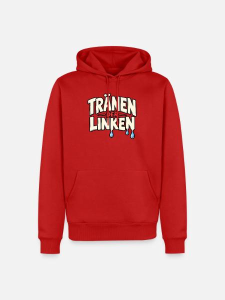 Tränen Der Linken Linke Tränen - Männer Premium Bio Hoodie - Rot