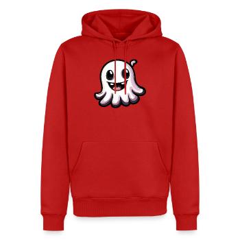 Geist Halloween Niedlich Comic - Männer Premium Bio Hoodie - Rot - Vorne - Nico (187cm)