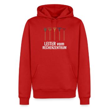 Leiter vom Rechenzentrum Gartenoutfit Gartenarbeit - Männer Premium Bio Hoodie - Rot - Vorne - Nico (187cm)