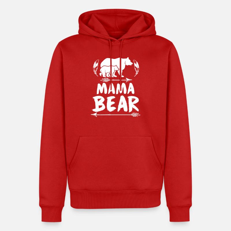 Mama Bear - Mama Bear - Sweat à capuche Premium bio Homme - rouge