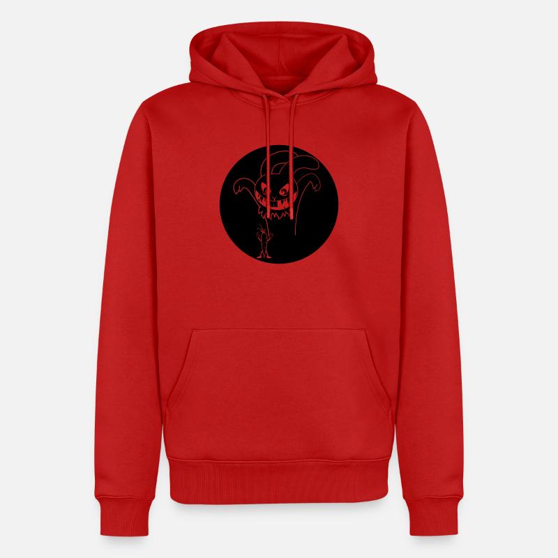 Halloween Rabbit - Männer Premium Bio Hoodie - Rot