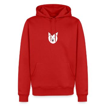 Süßes und glückliches kleines Fuchslächeln - Männer Premium Bio Hoodie - Rot - Vorne - Nico (187cm)