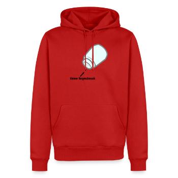 kleiner Vorgeschmack - Männer Premium Bio Hoodie - Rot - Vorne - Nico (187cm)
