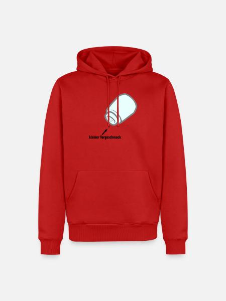 kleiner Vorgeschmack - Männer Premium Bio Hoodie - Rot