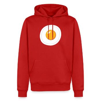 Eikostüm Halloween lustiges Frühstückskostüm - Männer Premium Bio Hoodie - Rot - Vorne - Nico (187cm)