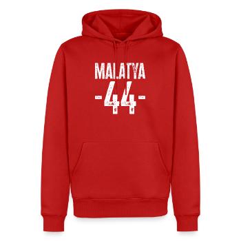Malatya 44 – Fierté de Türkiye - Sweat à capuche Premium bio Homme - rouge - Devant - Nico (187cm)