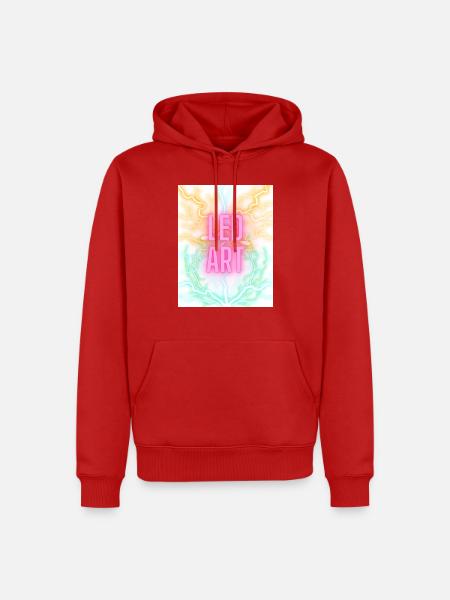 LED ART - Männer Premium Bio Hoodie - Rot