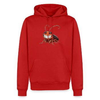 Süße Kakerlake Schabe Comic Cartoon - Männer Premium Bio Hoodie - Rot - Vorne - Nico (187cm)