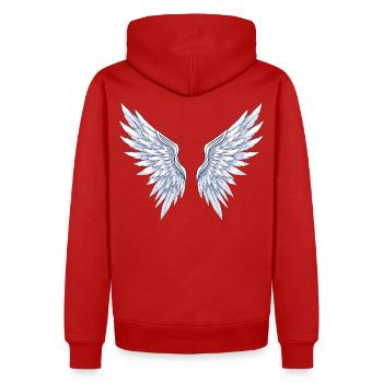 Anime Angels - Sweat à capuche Premium bio Homme - rouge - Dos - Nico (187cm)