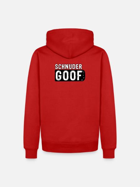 Schnudergoof | Berndeutsch (Vectorgraphic) - Männer Premium Bio Hoodie - Rot