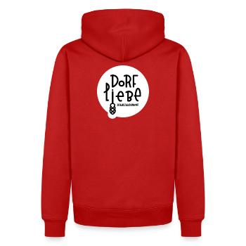 Dorfliebe - Männer Premium Bio Hoodie - Rot - Hinten - Nico (187cm)