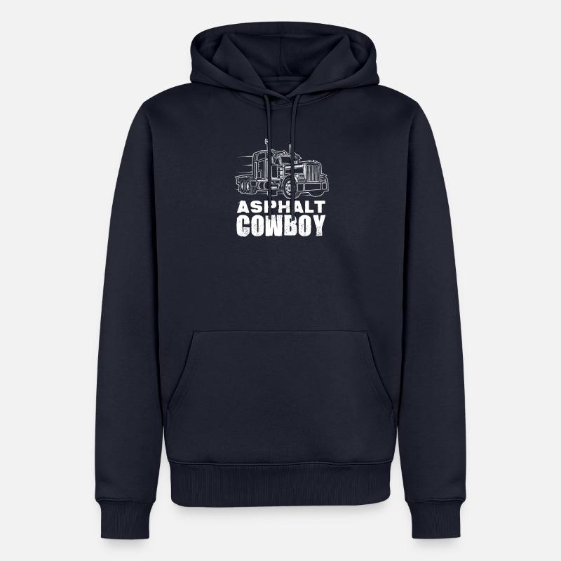 Asphalt Cowboy - Männer Premium Bio Hoodie - Navy