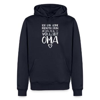 Ich Bin Keine Rentnerin Ich Bin Vollzeit Oma - Männer Premium Bio Hoodie - Navy - Vorne - Nico (187cm)