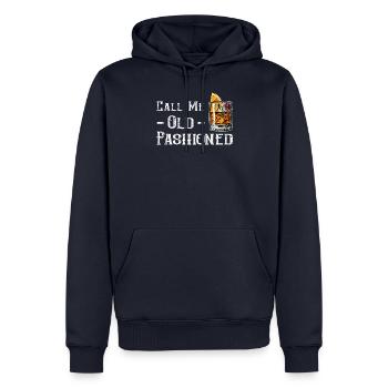 Call Me Old Fashioned - Männer Premium Bio Hoodie - Navy - Vorne - Nico (187cm)