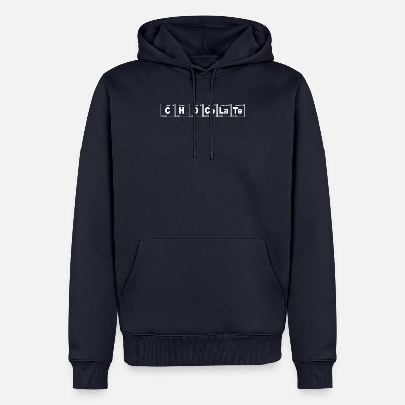 Chocolate Periodic Table - Männer Premium Bio Hoodie - Navy