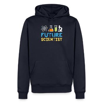 Future Scientist - Sciences - Men’s Premium Organic Hoodie - navy - Front - Nico (187cm)