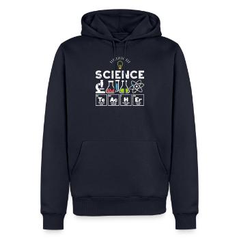 Science Teacher - Science - Men’s Premium Organic Hoodie - navy - Front - Nico (187cm)
