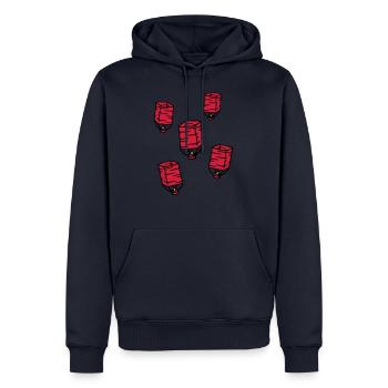 Sky lantern Chinese lantern Sky lantern - Men’s Premium Organic Hoodie - navy - Front - Nico (187cm)